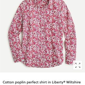 J Crew size 10 Liberty Wiltshire print EUC Women’s blouse